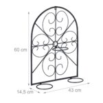 Suport suspendat pentru ghivece, 60 x 43 x 14,5 cm, maro - imagine 6