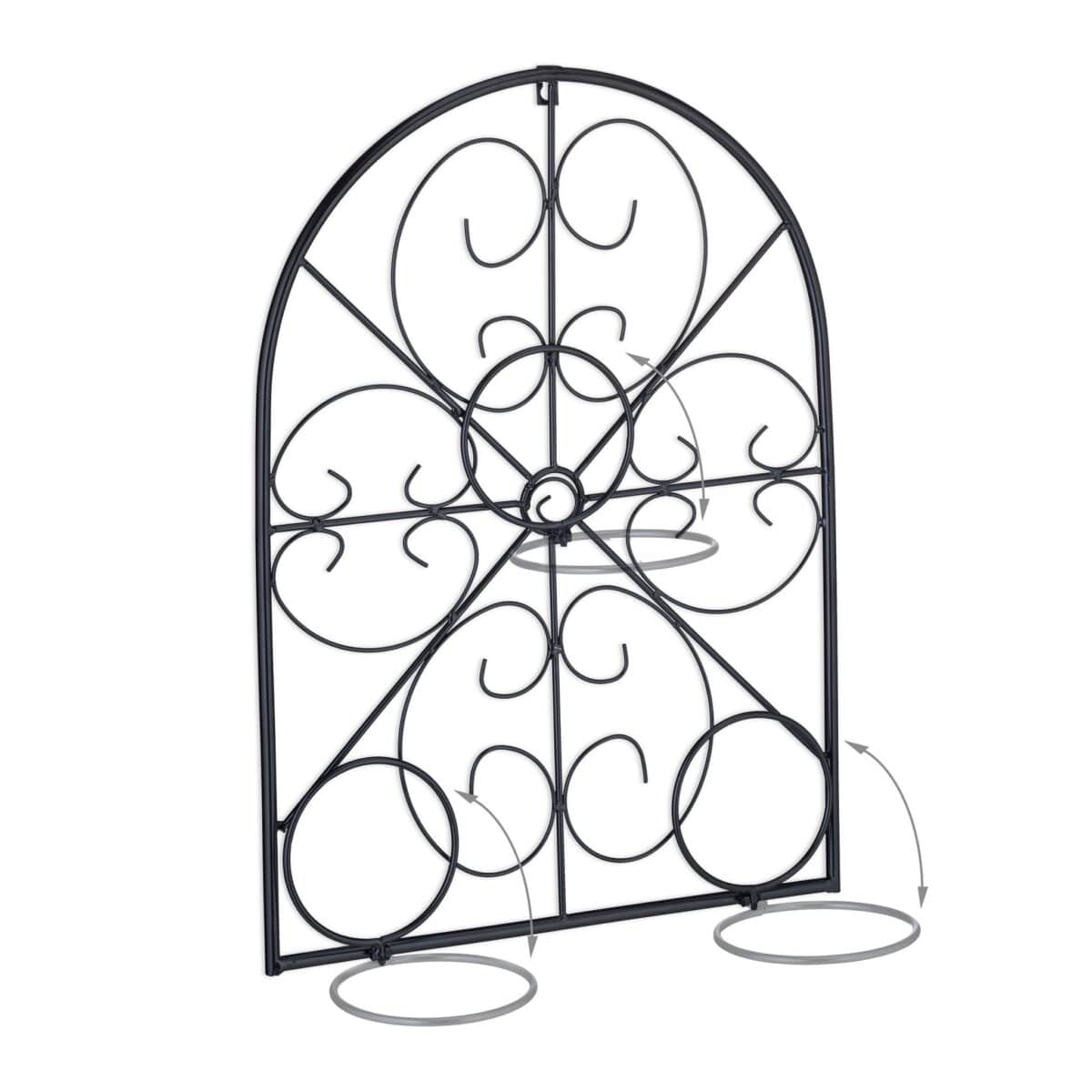 Suport suspendat pentru ghivece, 60 x 43 x 14,5 cm, maro - imagine 2