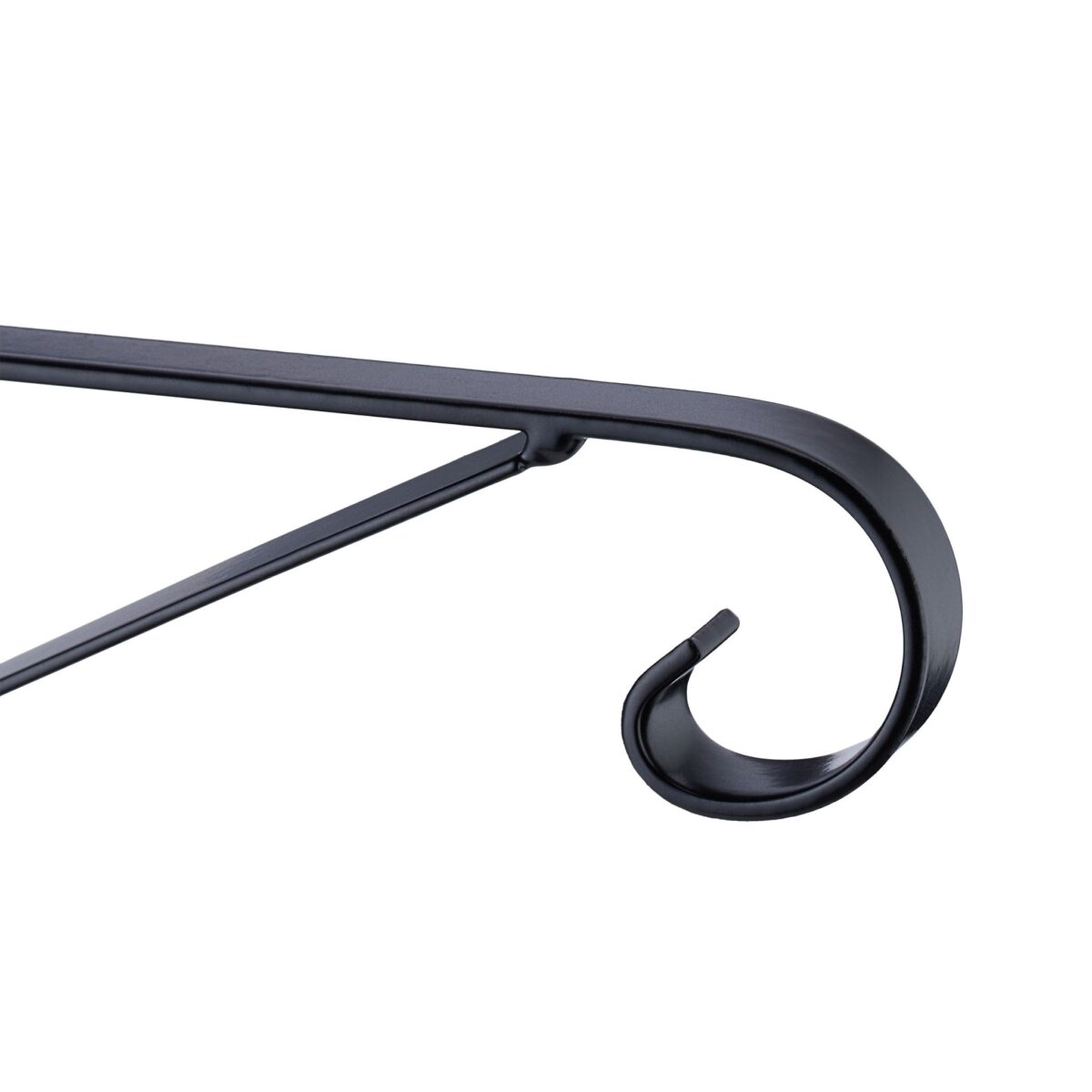 Suport ghivece suspendat, 2 bucati, din fier, negru, 24,5 x 32 x 2 cm - imagine 8