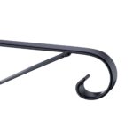 Suport ghivece suspendat, 2 bucati, din fier, negru, 24,5 x 32 x 2 cm - imagine 8
