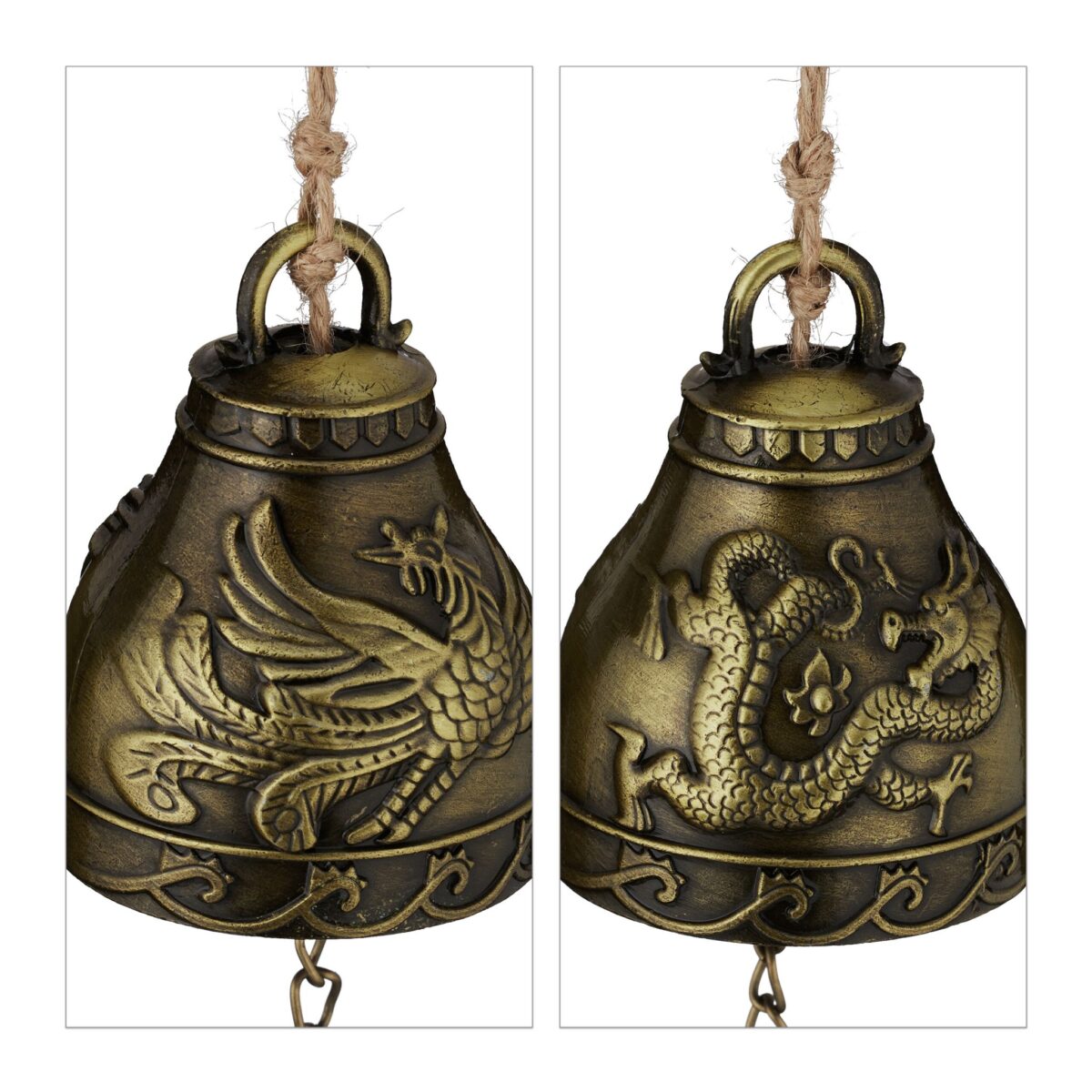 Clopotei de vant, set 4, decoratiuni gradina, Feng Shui - imagine 4