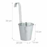 Set de 12 ghivece pentru plante, suspendate, fier, 13 x 13 cm - imagine 2