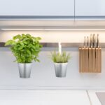 Set de 12 ghivece pentru plante, suspendate, fier, 13 x 13 cm - imagine 4