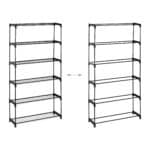 Suport pentru plante, stand de flori, 6 etajere, 174 x 91 x 28,5 cm, negru - imagine 5