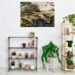 Suport pentru plante, stand de flori, 4 etajere, 106 x 91 x 28 cm, maro - imagine 8