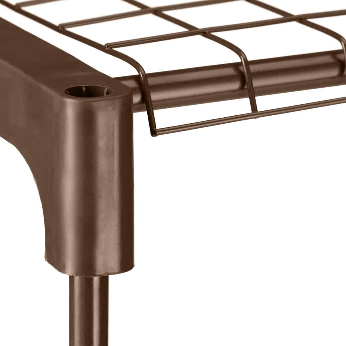Suport pentru plante, stand de flori, 4 etajere, 106 x 91 x 28 cm, maro - imagine 4
