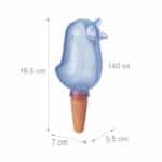Set 10 conuri ceramice, pentru irigare plante, 140 ml, natur - imagine 3