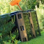 Lada compost, compostor gradina, 1200 L, negru - imagine 4