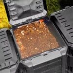 Lada compost, compostor gradina, 1200 L, negru - imagine 3