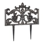 Bordura separatoare pentru gazon, 37 x 36 x 2 cm, negru