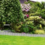 Bordura separatoare pentru gazon, 10m, fier galvanizat, argintiu - imagine 4