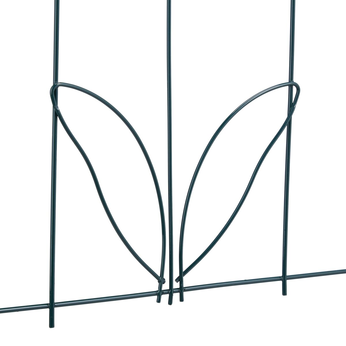Gard de gradina decorativ, 5 piese, din metal, 81,5 x 244 x 0,3 cm - imagine 2