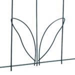 Gard de gradina decorativ, 5 piese, din metal, 81,5 x 244 x 0,3 cm - imagine 2