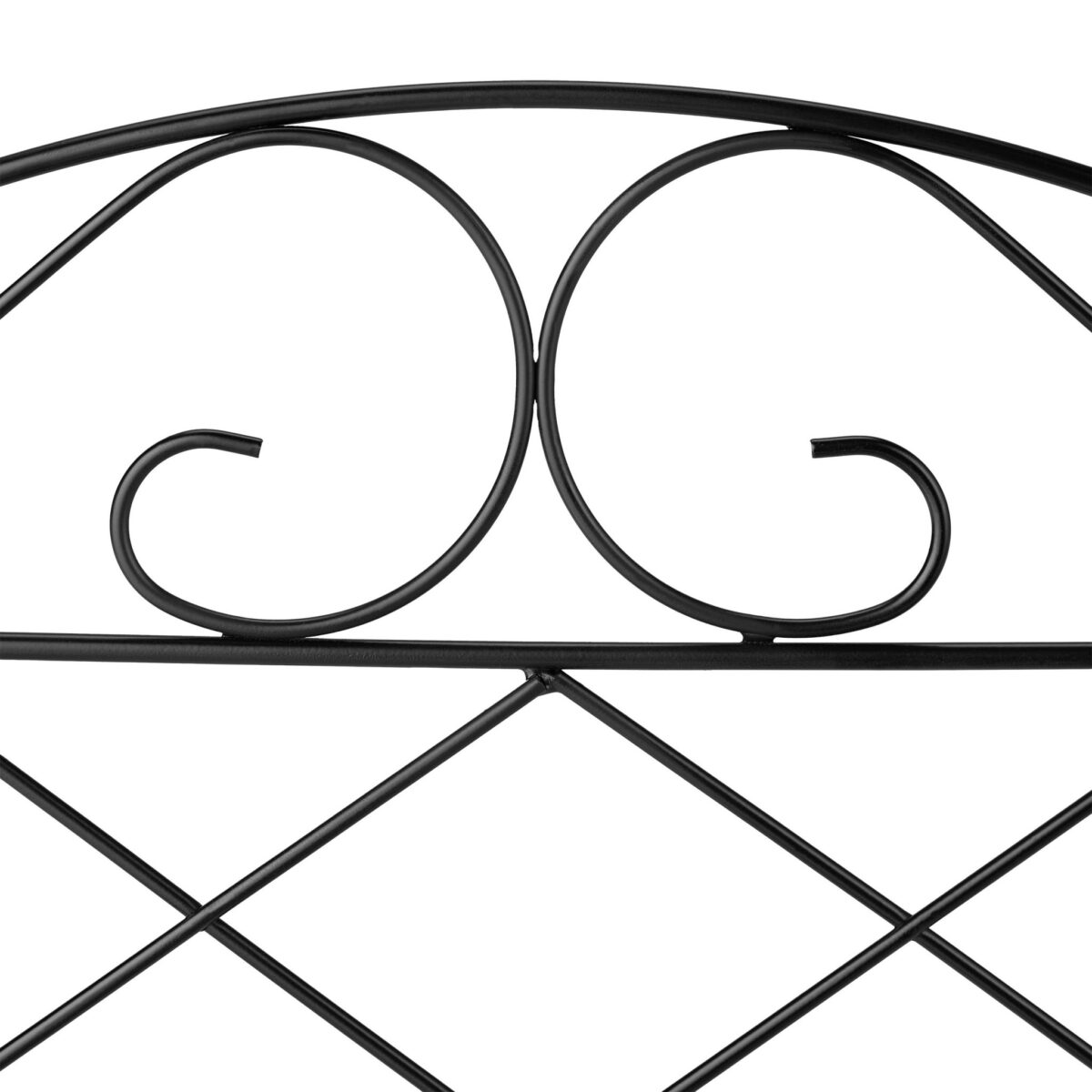 Gardulet decorativ din metal, 6 piese, pentru gazon sau flori, 40 x 54,5 x 1 cm, negru - imagine 6