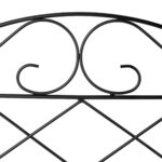 Gardulet decorativ din metal, 6 piese, pentru gazon sau flori, 40 x 54,5 x 1 cm, negru - imagine 6