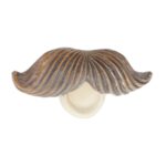 Decoratiune de gradina, 4 piese, din polirasina, maro inchis - imagine 7