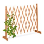Spalier extensibil pentru flori cataratoare, lemn, 90 x 28 cm, maro