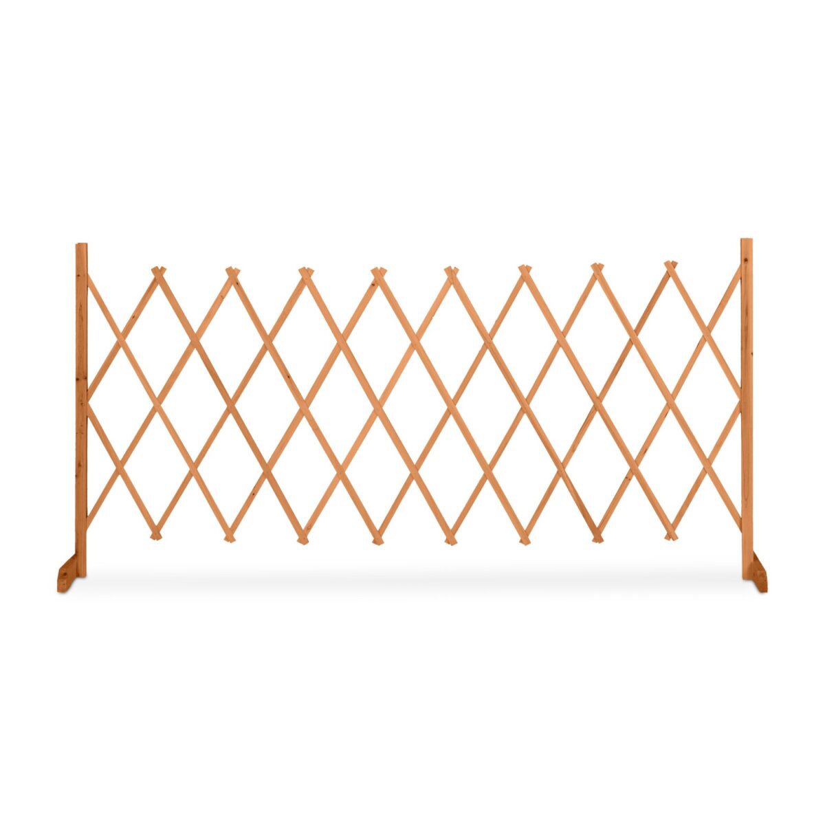 Spalier extensibil pentru flori cataratoare, lemn, 90 x 28 cm, maro - imagine 8