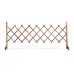 Spalier extensibil pentru flori cataratoare, lemn, 73 x 28 cm, maro - imagine 2