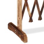 Spalier extensibil pentru flori cataratoare, lemn, 73 x 28 cm, maro - imagine 9