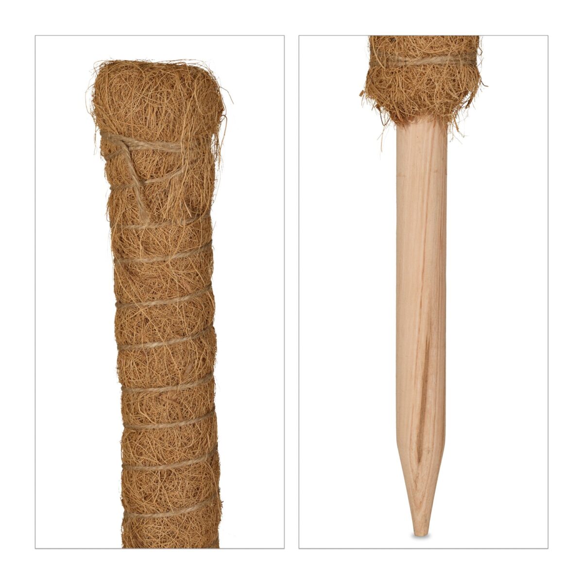 Set 10 betisoare nuca de cocos pentru sustinere flori, 90 cm - imagine 7
