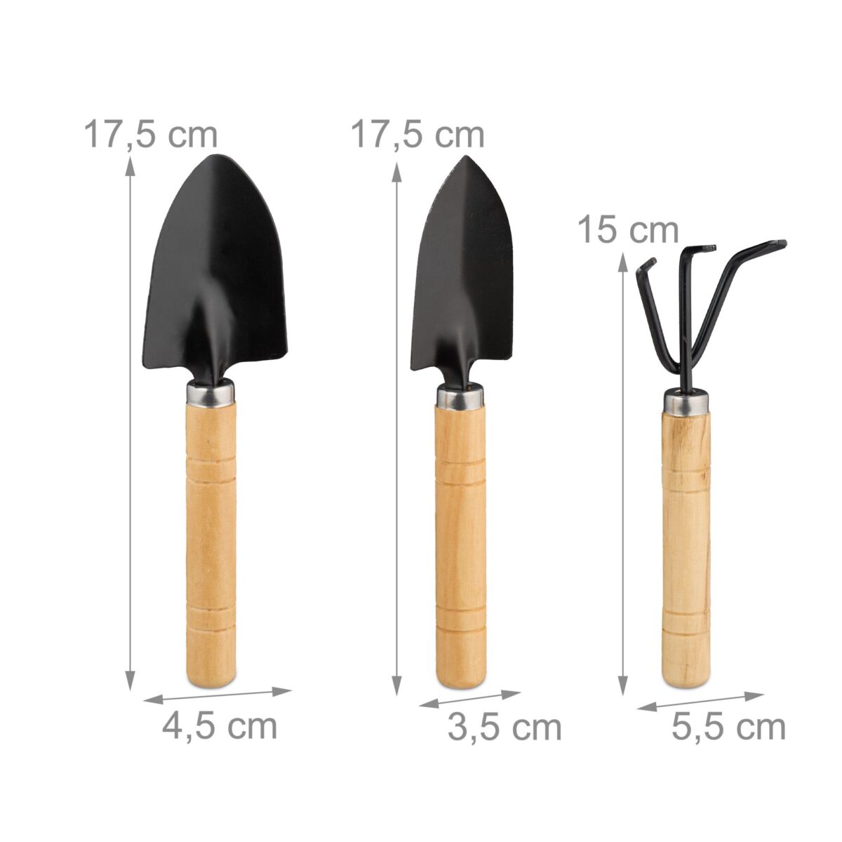 Set 2 betisoare nuca de cocos pentru sustinere flori, 65 cm, accesorii incluse - imagine 3