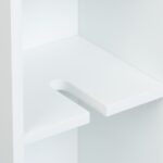Dulap ingust pentru baie, usi glisante, alb, MDF - imagine 8