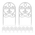 Bordura separatoare pentru gazon, 10 bucati, 32,5 x 17,5 x 1 cm
