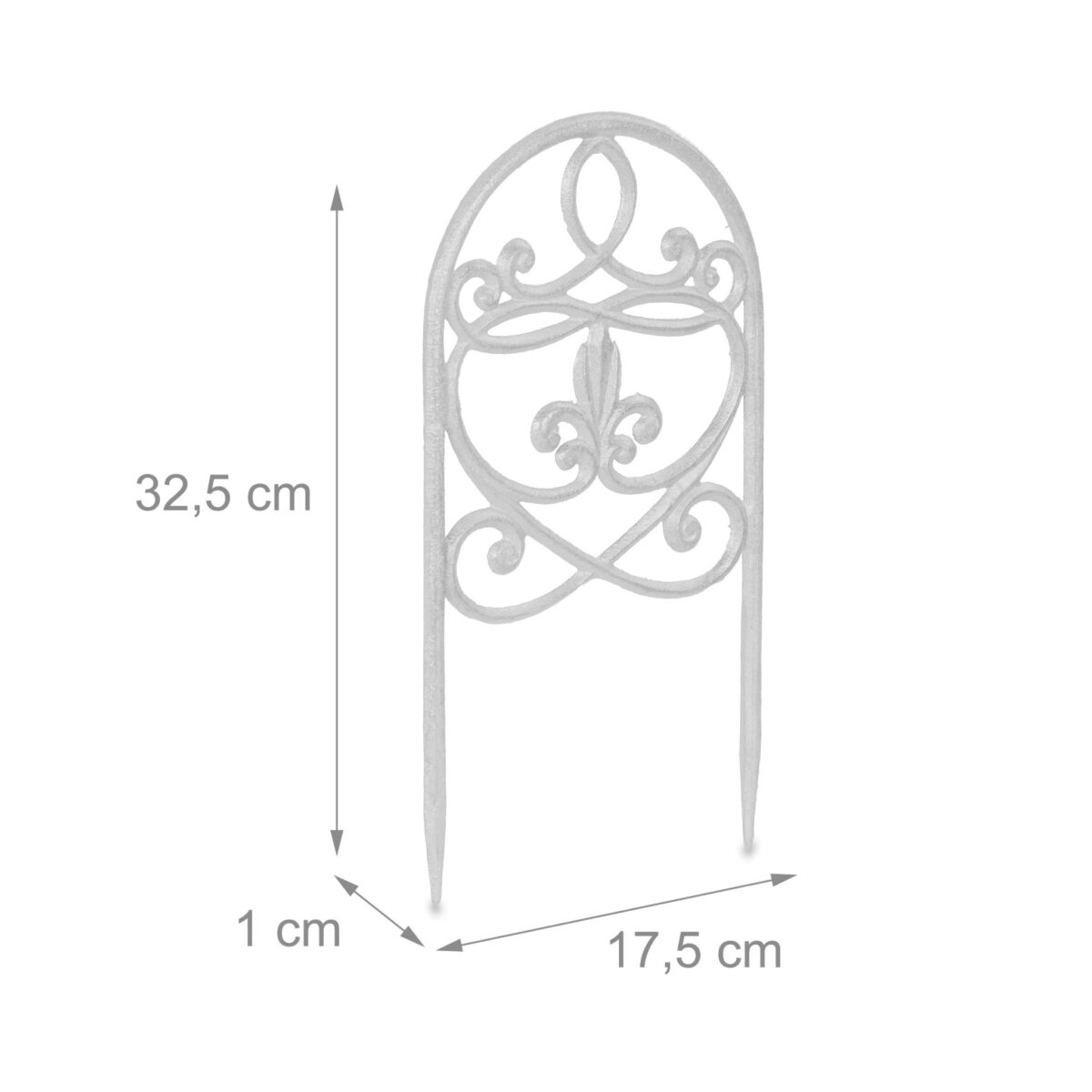 Bordura separatoare pentru gazon, 10 bucati, 32,5 x 17,5 x 1 cm - imagine 5