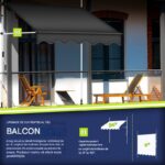Marchiza copertina, 250 cm, inaltime reglabila, unghi de inclinare reglabil, rezistent la UV, gri - imagine 3