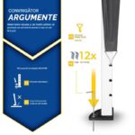 Pavilion de gradina/terasa,Tillvex, 6 pereti laterali, inaltime reglabila, 3x6m, antracit - imagine 4