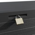 Cutie depozitare pentru terasa Casaria®, 280 L, plastic, negru, 119 x 46 x 57 cm - imagine 2