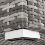 Lada depozitare pentru gradina si terasa Casaria®, poliratan, gri, 75 x 75 x 70 cm - imagine 8