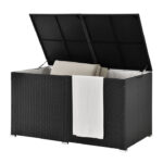 Lada depozitare pentru gradina si terasa, 950 L, poliratan, 145 x 82,5 x 79,5 cm