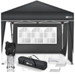 Pavilion de gradina/terasa, 2 pereti laterali, inaltime reglabila, 3x3m, antracit