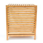 Cos de rufe din bambus, capacitate 100L, natur,  60 x 50,5 x 35,5 cm - imagine 6