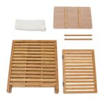Cos de rufe din bambus, capacitate 100L, natur,  60 x 50,5 x 35,5 cm - imagine 8