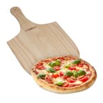 Platou din lemn, cu maner, pentru servire pizza/aperitiv, 1 x 54 x 30,5 cm