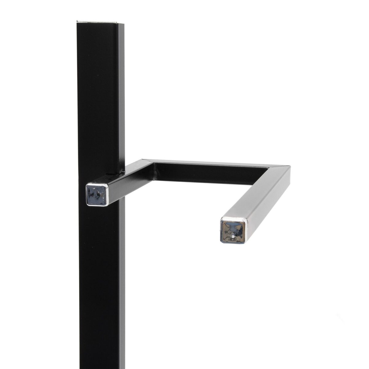 Suport hartie igienica cu perie de toaleta, negru mat, Relaxdays - imagine 3