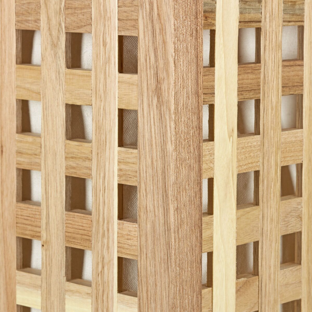 Cos de rufe din lemn, 2 compartimente, natur, 68,1 x 87,9 x 46,1 cm - imagine 8