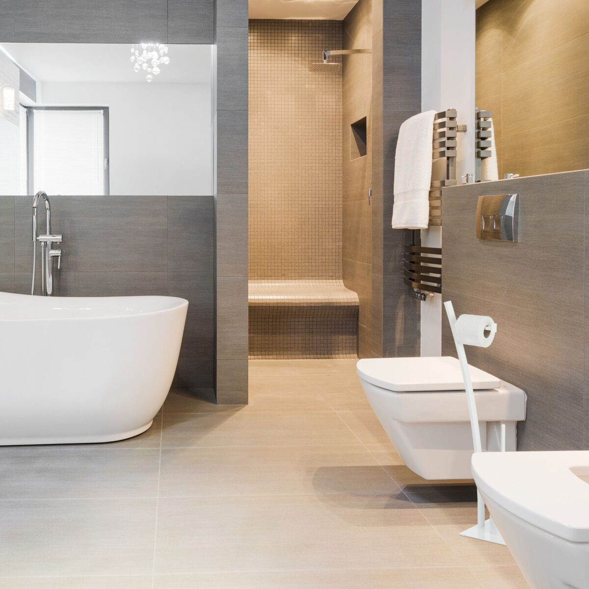 Suport alb pentru hartie igienica si perie de toaleta, otel, 78 x 29 x 20 cm - imagine 4