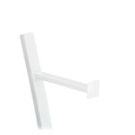 Suport alb pentru hartie igienica si perie de toaleta, otel, 78 x 29 x 20 cm - imagine 6