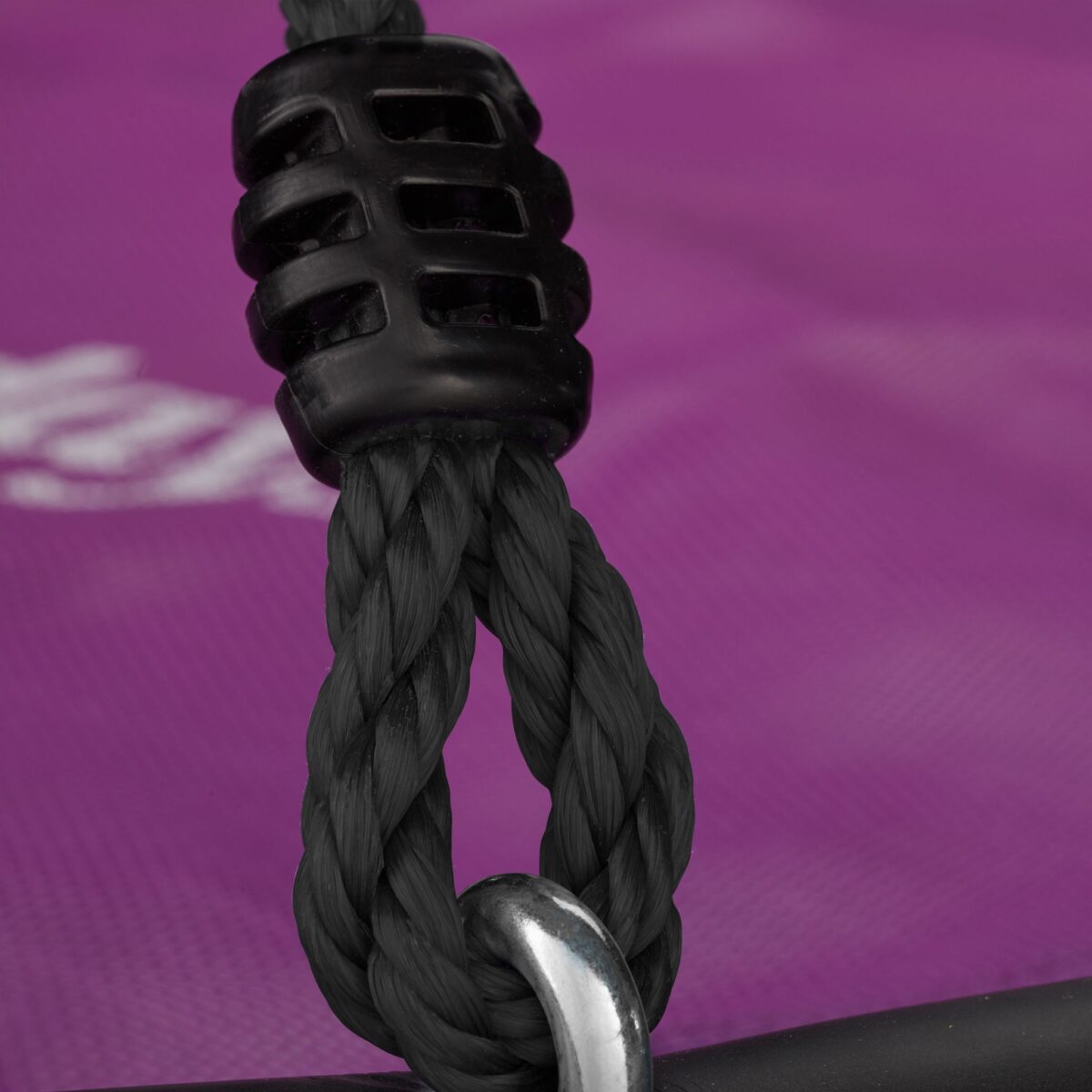 Leagan pentru copii si adulti, tip cuib, diametrul 120 cm, mov, Relaxdays - imagine 5