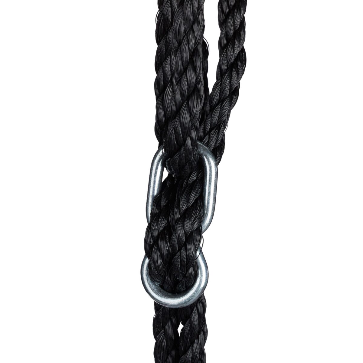 Leagan copii si adulti, tip cuib cu plasa, ⌀ 120 cm, negru, Relaxdays - imagine 7
