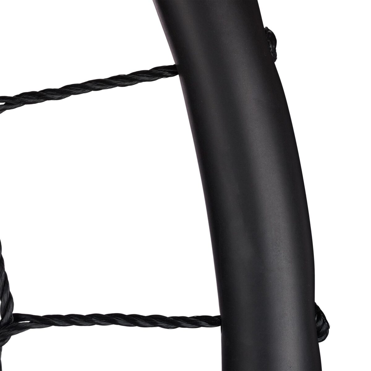Leagan copii si adulti, tip cuib cu plasa, ⌀ 120 cm, negru, Relaxdays - imagine 9