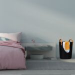 Cos de rufe, 45 x 30 cm, capacitate 28L, negru - imagine 4