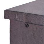 Cismea de gradina cu robinet, aluminiu, 91 cm, maro - imagine 8