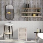 Cos de rufe din lemn, capacitate 52L, 65,5 x 45 x 45 cm, crem - imagine 4