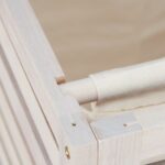 Cos de rufe din lemn, capacitate 52L, 65,5 x 45 x 45 cm, crem - imagine 9