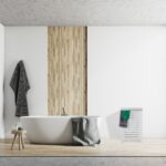 Cos de rufe din lemn, capacitate 80L, alb,  65,5 x 45 x 45 cm - imagine 6